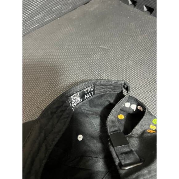 Teddy Fresh Black Rainbow Baseball Cap One‎ Size Adjustable Bear Pride Strapback - Picture 5 of 8